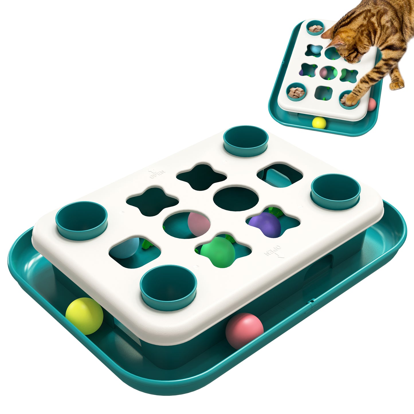 Cat Treasure Box Puzzle Toy