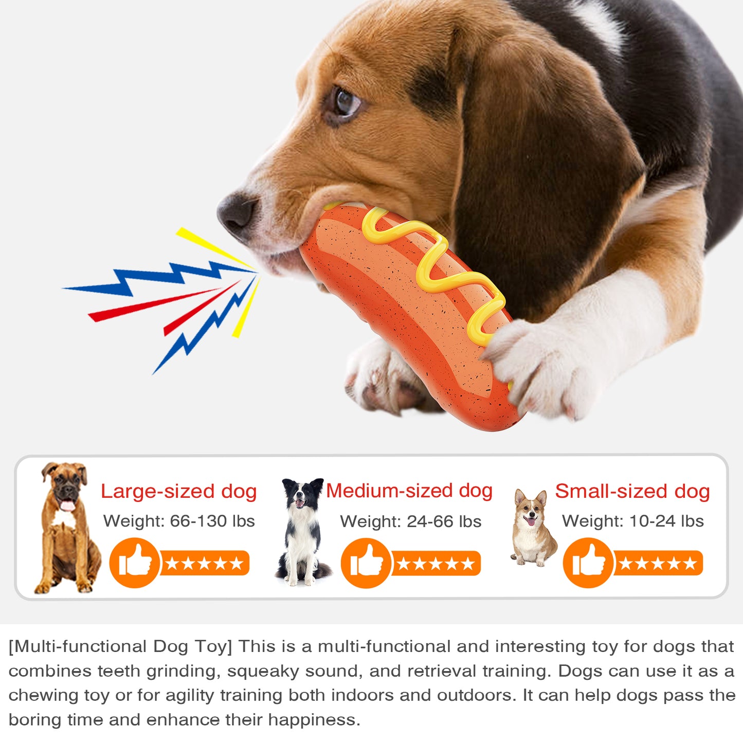 Squeaky Sausage Dog Toy